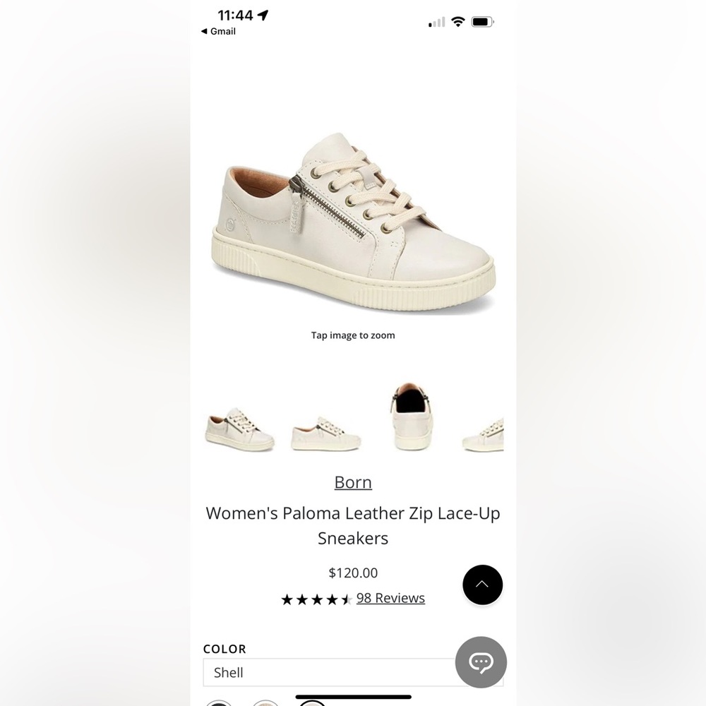 Borne Paloma sneakers. Only worn 3 times